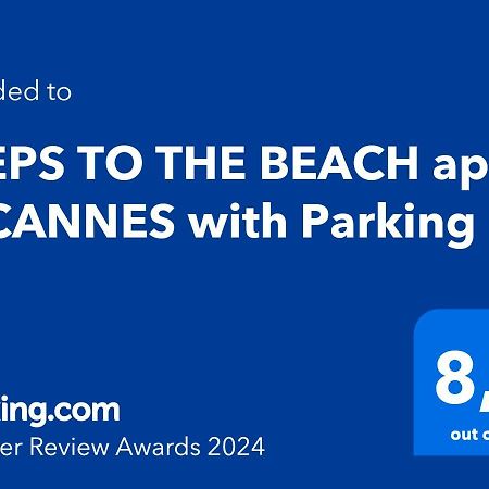 Steps To The Beach Apart In Cannes With Parking Exterior photo