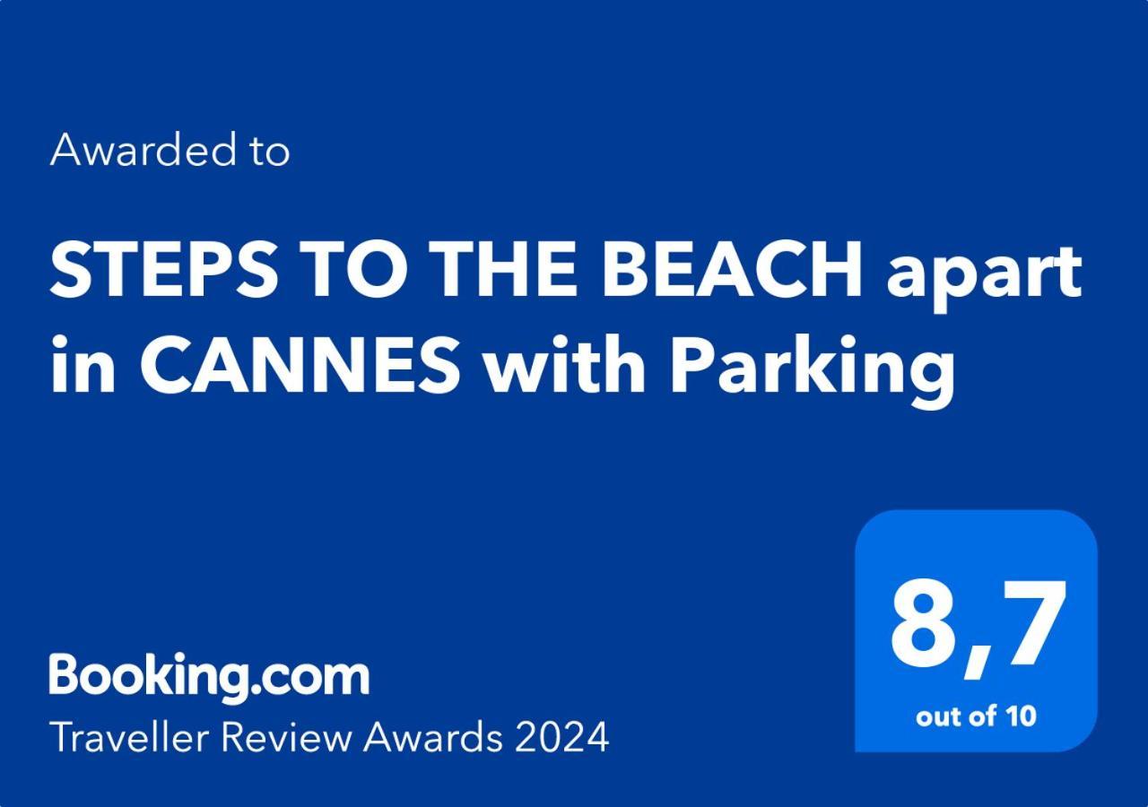 Steps To The Beach Apart In Cannes With Parking Exterior photo